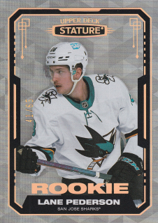 2021-22 UD Stature - Lane Pederson - Rookie Design Variant /65 #155