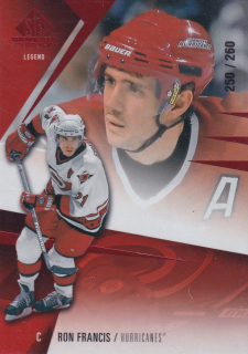 2023-24 UD SP Game Used - Ron Francis - Red /260 #178