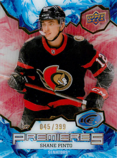 2021-22 UD Ice - Shane Pinto - Ice Premieres Red /399 #228