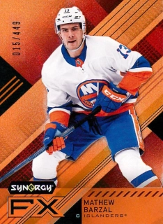 2021-22 UD Synergy - Mathew Barzal - FX Orange /449 #FX-MB