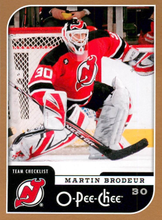 2006-07 UD O-Pee-Chee - Martin Brodeur - Team Checklist #687