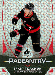 2023-24 UD SP Authentic - Brady Tkachuk - Pageantry #P-36