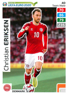 2019 Panini Adrenalyn XL Road to UEFA Euro 2020 - Christian Eriksen #40