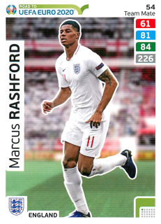 2019 Panini Adrenalyn XL Road to UEFA Euro 2020 - Marcus Rashford #54