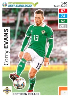 2019 Panini Adrenalyn XL Road to UEFA Euro 2020 - Corry Evans #140