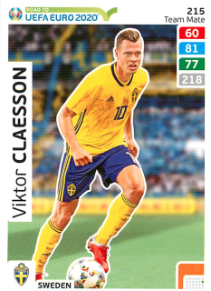 2019 Panini Adrenalyn XL Road to UEFA Euro 2020 - Viktor Claesson #215