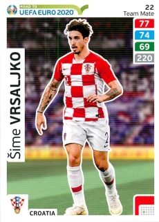 2019 Panini Adrenalyn XL Road to UEFA Euro 2020 - Šime Vrsaljko #22