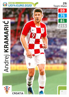 2019 Panini Adrenalyn XL Road to UEFA Euro 2020 - Andrej Kramaric #26