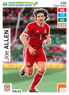 2019 Panini Adrenalyn XL Road to UEFA Euro 2020 - Joe Allen #230
