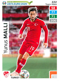2019 Panini Adrenalyn XL Road to UEFA Euro 2020 - Yunus Malli #222