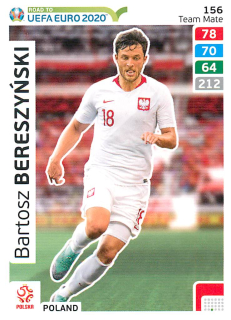 2019 Panini Adrenalyn XL Road to UEFA Euro 2020 - Bartosz Bereszynski #156