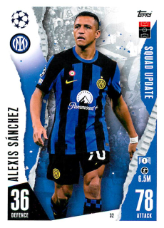 2023-24 Topps Match Attax Extra UEFA Club Competitions - Alexis Sanchez - Squad Update #32