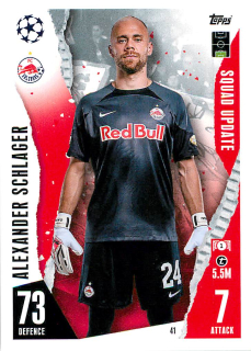 2023-24 Topps Match Attax Extra UEFA Club Competitions - Alexander Schlager - Squad Update #41