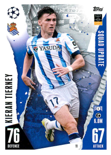 2023-24 Topps Match Attax Extra UEFA Club Competitions - Kieran Tierney - Squad Update #11