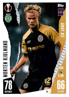 2023-24 Topps Match Attax Extra UEFA Club Competitions - Morten Hjulmand - Away Kit #94