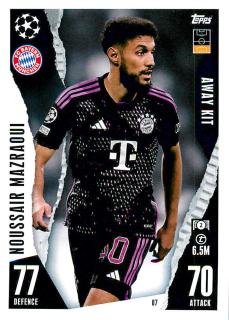 2023-24 Topps Match Attax Extra UEFA Club Competitions - Noussair Mazraoui - Away Kit #87