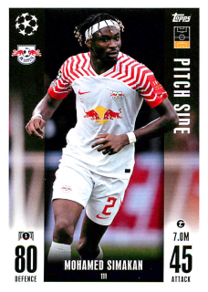 2023-24 Topps Match Attax Extra UEFA Club Competitions - Mohamed Simakan - Pitch Side #111