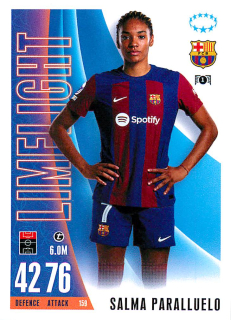 2023-24 Topps Match Attax Extra UEFA Club Competitions - Salma Paralluelo - Limelight #159