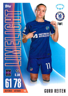 2023-24 Topps Match Attax Extra UEFA Club Competitions - Guro Reiten - Limelight #155