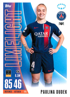 2023-24 Topps Match Attax Extra UEFA Club Competitions - Paulina Dudek - Limelight #175