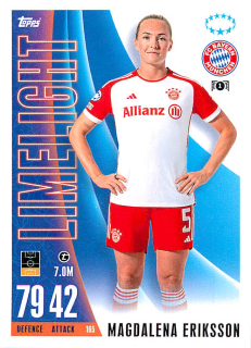 2023-24 Topps Match Attax Extra UEFA Club Competitions - Magdalena Eriksson - Limelight #165