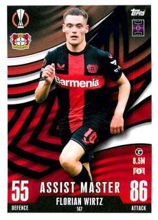 2023-24 Topps Match Attax Extra UEFA Club Competitions - Florian Wirtz - Assist Master #147