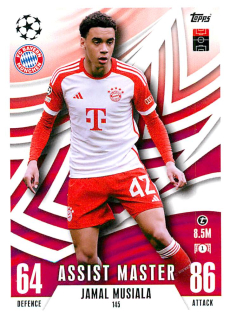 2023-24 Topps Match Attax Extra UEFA Club Competitions - Jamal Musiala - Assist Master #145