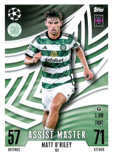 2023-24 Topps Match Attax Extra UEFA Club Competitions - Matt O'Riley - Assist Master #152