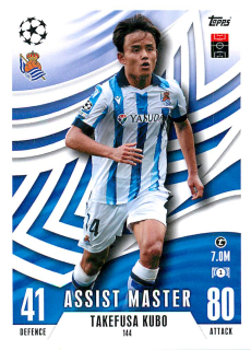 2023-24 Topps Match Attax Extra UEFA Club Competitions - Takefusa Kubo - Assist Master #144
