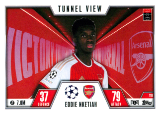 2023-24 Topps Match Attax Extra UEFA Club Competitions - Eddie Nketiah - Tunnel View #119