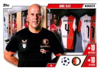 2023-24 Topps Match Attax Extra UEFA Club Competitions - Arne Slot - Manager #62