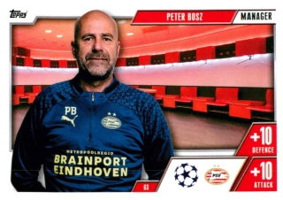 2023-24 Topps Match Attax Extra UEFA Club Competitions - Peter Bosz - Manager #63