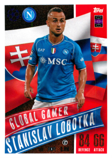 2023-24 Topps Match Attax Extra UEFA Club Competitions - Stanislav Lobotka - Global Gamer #212