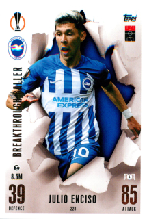 2023-24 Topps Match Attax Extra UEFA Club Competitions - Julio Enciso - Breaktrough Baller #220