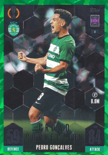 2023-24 Topps Match Attax Extra UEFA Club Competitions - Pedro Goncalves - Crowd Connection - Emerald #248