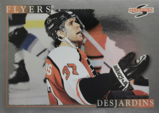 1995-96 Score - Eric Desjardins - Black Ice #207