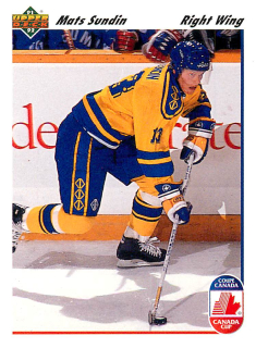 1991-92 UD Series - Mats Sundin - Canada Cup (English) #31