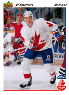 1991-92 UD Series - Al MacInnis - Canada Cup (English) #8