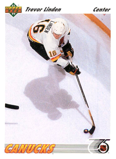 1991-92 UD Series - Trevor Linden (English) #174