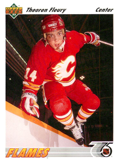 1991-92 UD Series - Theoren Fleury (English) #245