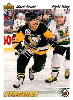 1991-92 UD Series - Mark Recchi (English) #346