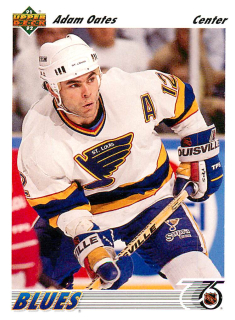 1991-92 UD Series - Adam Oates (English) #252