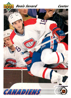 1991-92 UD Series - Denis Savard (English) #242
