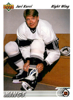 1991-92 UD Series - Jari Kurri (English) #366