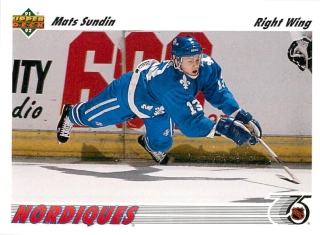 1991-92 UD Series - Mats Sundin (English) #134