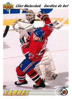 1991-92 UD Series - Clint Malarchuk (French) #368