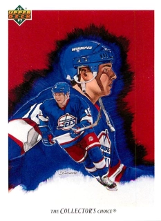 1991-92 UD Series - Ed Olczyk - Jets Checklist #99