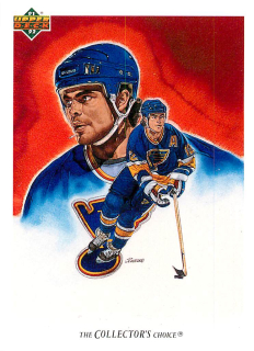 1991-92 UD Series - Adam Oates - Blues Checklist #94