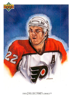 1991-92 UD Series - Rick Tocchet - Flyers Checklist #91
