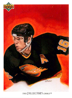 1991-92 UD Series - Trevor Linden - Canucks Checklist #97